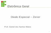 Diodo Especial Zener - joinville.ifsc.edu.brjoinville.ifsc.edu.br/~bruno.martins/ELG/Aula 13 Diodo Zener.pdf · Diodo Especial – Zener 1 Prof. Daniel dos Santos Matos . Diodo Zener