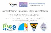 Demonstration of Tsunami and Storm Surge Modelingconnect-asia.org/wp-content/uploads/D1-Demonstration-of... · 2017-09-04 · Demonstration of Tsunami and Storm Surge Modeling Yu-Lin
