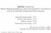 Jointly Learning Word Representations and Composition Functions Using …hassy/publications/... · 2014-10-28 · Word Representations and Composition Functions Using Predicate-Argument