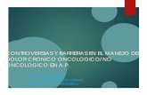 CONTROVERSIAS Y BARRERAS EN EL MANEJO DEL DOLOR … fap 2017... · 2018-11-22 · criterios de derivaciÓn del paciente con dcno a la unidad del dolor cualquier patologÍa en la que