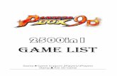 2500in1 Game List - Jay Breaks Things · 2019-06-24 · No. English List 한국어 1 The King of Fighters 97 킹오브파이터 97 2 The King of Fighters 98 킹오브파이터 98