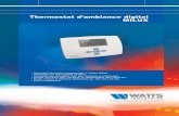 Thermostat d’ambiance digital MILUX · • Thermostat électronique programmable à horloge digitale alimentation par piles (3xLR06 fournies). • Compatible tous chauffages (fuel,