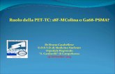 Ruolo della PET-TC: 18F-MColina o Ga68-PSMA? · valori della velocità della cinetica del PSA, la sensibilità della PET-TC con 18F-MColina è limitata. In più quando il valore del