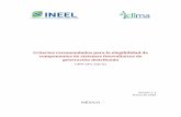 Criterios recomendados para la elegibilidad de componentes ... · Instituto Nacional de Electricidad y Energías Limpias (INEEL) en colaboración con Iniciativa Climática de México,