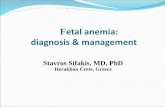 Fetal anemia: diagnosis & management · Fetal anemia: diagnosis & management Stavros Sifakis, MD, PhD ... bone near the base of the skull. Assessment of PSV-MCA (2) ... -Afterwards