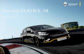 Renault CLIO R.S. 18 · Versieprijzen CLIO R.S. 18 MOTOR UITVOERING kW / pk ENERGIELABEL CO 2 1 NETTO CATALOGUSPRIJS € BTW € BPM € 2 FISCALE WAARDE € CONSUMENTEN- ADVIESPRIJS3