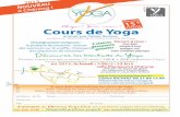 15 € Cours de Yogacelinerichou-yoga.fr/media/Flyer Yoga A5.pdf · Cours de Yoga animés par Céline Richou, professeur diplômée de l'Institut Français de Yoga l’enseignement