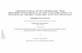 Optimisation of the Hadronic Tau Identification Based on ... · Optimisation of the Hadronic Tau Identiﬁcation Based on the Classiﬁcation of Tau Decay Modes with the ATLAS Detector