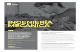 inserts Ing Mecanica · PERFIL PROFESIONAL DEL INGENIERO MECÁNICO DE LA UCC El ingeniero Mecánico egresado de la UCC está en condiciones de integrarse en forma inmediata al sector