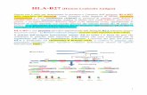 HLA-B27 [Human Leukocite Antigen] B27.pdf · HLA-B27 [Human Leukocite Antigen] Questo test è utile per determinare la presenza o l’assenza dell’antigene HLA-B27 sulla superficie
