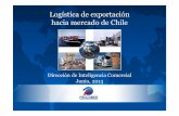 Logística de exportación hacia mercado de Chile · Continental, American Airlines, United Airlines, Copa, British Airways, entre otros. Otras empresas Consolidadoras como: DHL,