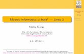 Modulo informatica di base Linea 2homes.di.unimi.it/sisop/lucidi1011/info07.pdf · Informatica di base Monga Sicurezza informatica 1 Modulo informatica di base1 | Linea 2 Mattia Monga