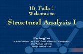 Structural Analysis I - Seoul National Universitystrana.snu.ac.kr/.../struct1_2014/Notes/Beginning_2014.pdfHi, Folks ! Welcome to Structural Analysis I Hae Sung Lee Structural Analysis