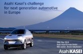 Asahi Kasei s challenge for next generation automotive in ... · Asahi Kasei Corp. 1922 34,670 * At March31, 2018 Chiyoda, Tokyo ¥103.3 billion Hideki Kobori Fiscal 2017 results
