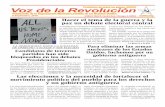 Voz de la Revoluciónusmlo.org/Espanol/2016/160909.vor.spanish.clr.pdf · y dejar fuera la discusión de un tema central, que es la guerra y la paz. Los candidatos no se hacen responsables