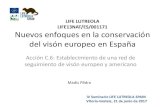 LIFE LUTREOLA Nuevos enfoques en la conservación del visón ...lifelutreolaspain.com/sites/default/files/document... · A.4 y A.5) –Visón europeo (A.4): situación crítica, necesario