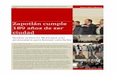 Zapotlán cumple 189 años de ser ciudadciudadguzman.gob.mx/Documentos/Paginas/Gaceta No. 6... · Realiza Gobierno Municipal acto protocolario para festejar esta fecha Lunes, 28 de