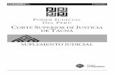 SUPLEMENTO JUDICIAL TACNA Judicial... · Corte Superior de Justicia de Tacna Boletín Informativo. Martes, 5 de abril del 2016 SUPLEMENTO JUDICIAL TACNA La República 3 Avisos Judiciales