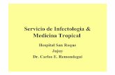 Servicio de Infectologia & Medicina Tropical · Servicio de Infectologia & Medicina Tropical Hospital San Roque Jujuy Dr. Carlos E. Remondegui. Argentina Area palúdica original Argentina