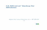 CA ARCserve® Backup for Windowsdocumentation.arcserve.com/.../PDF/AB_LOTUS_W_JPN.pdfAgent for Lotus Domino は CA ARCserve Backup で提供されるエージェントの 1 つです。