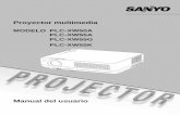 Proyector multimedia - Panasonic · proyector. Úselo solamente con carros o soportes recomendados por el fabricante, o vendidos con el proyector. El montaje en la pared o en estantes