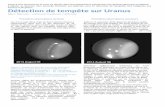 Uranus et Neptune. Détection de tempête sur Uranus20M... · Uranus et Neptune. Détection de tempête sur Uranus Marc Delcroix – / delcroix Premières observations du Keck Les