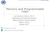 Memory and Programmable Logicviplab.cs.nctu.edu.tw/course/DCD2017_Spring/DCD_Lecture...Coincident Decoding A two-dimensional selection scheme Reduce the complexity of the decoding