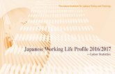 Japanese Working Life Profile 2016/2017Japanese Working Life Profile 2016/2017 — Labor Statistics Edited and published by The Japan Institute for Labour Policy and Training 4-8-23,