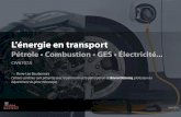 L'énergie en transport - Moodle · Hybride parallèle Caractéristiques ‣ Le moteur à essence et le moteur électrique (5 à 25 kW) connectés à la même transmission mécanique