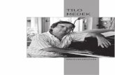 TILO MEDEKmedek.net/download/Werkverzeichnis 2013.pdf · Ricordi, MMV 5271 Klavierauszug Ricordi, MMV 5271b Libretto ... Porträt eines Tangos (1968) für Orchester ETM 005 Studienpartitur: