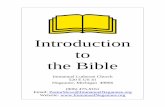Introduction to the Bible - IMMANUEL LUTHERAN CHURCHimmanuelnegaunee.org/.../Introduction_to_the_Bible.pdf · Deuteronomy (Greek: second law): a book of exhortations and laws as Israel