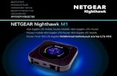 NETGEAR Nighthawk M1 · 2 Package Contents • Nighthawk M1 Mobile Router and battery • Quick start guide • Type-C USB cable • AC power adapter 1. Check the SIM card and insert