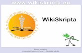 WikiSkripta - MEFANET · Martin Vejražka. Univerzita Karlova v Praze, 1. lékařská fakulta • 2300+ článků • 300 nových článků/měsíc • 7500 editací/měsíc
