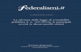 La riforma della legge di contabilità pubblica (l. n. 163 ... · La prima applicazione della nuova disciplina e i persistenti profili critici delle decisioni di bilancio italiane.