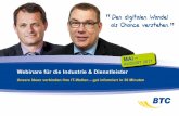 Den digitalen Wandel als Chance verstehen.donar.messe.de/exhibitor/hannovermesse/2017/J297221/btc... · 2017-04-21 · SAP HANA Cloud Platform – Überblick aus Sicht der BTC 11.07.10.2017