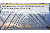 Neuigkeiten aus der SAP S4HANA Entwicklung & …...SAP S/4HANA follows fast-cycle innovation driven by cloud principles along one joint cloud/ on-premise innovation code line 2. SAP