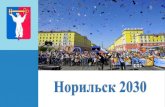 Норильск 2030 - Norilsk · Красноярского края, консолидирующий и координирующий центр, ... Цели Стратегические