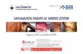 VACUNACI VACUNACIÓÓN FRENTE AL HERPES ZN FRENTE AL … · Management of herpes zoster (shingles) and postherpeticneuralgia. Expert Opin Pharmacother 2004;5:551–559. ‐Schmader