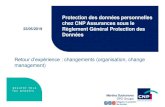 Protection des données personnelles chez CNP Assurances sous … · 2019-05-22 · Changements dans la gouvernance et dans l’organisation des sujets opérationnels 7 Application