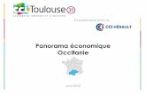 Panorama économique Occitanie - Toulouse · (emplois marchands hors agriculture) Source: INSEE Emploi salarié au 3ème trimestre (2012-2017) 1 210 000 salariés au 1er octobre 2017