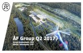 ÅF Group Q2 2017 - AF Consult · ÅF Group Q2, 2017 2 9.4% 3% Net Sales 10% EBITA* 3 231 SEK M 302 SEK M EBITA margin* *excl items affecting comparability