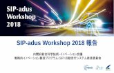 SIP-adus Workshop 2018 Report · 2019-02-05 · 1. SIP-adus Workshop 2018 開催概況 2 主催：内閣府総合科学技術・イノベーション会議 戦略的イノベーション創造プログラム（SIP）自動走行システム推進委員会