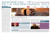 BAROMÈTRE · consécutive, le Baromètre de la Microfinance propose également les résultats d’un sondage Ipsos exclusif sur la perception de la microfinance par les Français.