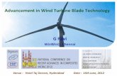 Advancement in Wind Turbine Blade Technology Energy-ravi.pdf · o Today, Wind power is the fast growing source of clean, renewable energy. The key to harvesting this energy is the