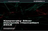 Kaspersky Siber Güvenlik Hizmetleri 2018...5 APT İstihbarat Raporları Kaspersky Lab'in sağladığı kapsamlı ve kullanışlı raporları kullanarak üst düzey siber casusluk
