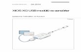 XIOS XG USB modülü ve sensörler - Mahya Diş Deposu€¦ · Şu tarihten itibaren yeni: 04.2014 XIOS XG USB modülü ve sensörler Çalıştırma Talimatları ve Kurulum Türkçe