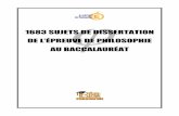 1683 SUJETS DE DISSERTATION DE L’ÉPREUVE DE PHILOSOPHIE …disciplines.ac-montpellier.fr/philosophie/sites/philo... · 2015-06-11 · - 2 - INTRODUCTION Les 1683 questions contenues