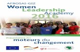AFROSAI-GIZ Women Leadership 2016 Academy · 2016-11-23 · La Women Leadership Academy La Women Leadership Academy s’inscrit dans la mise en œuvre de l’Axe 1 de la Stratégie