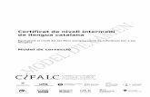 Certificat de nivell intermedi de llengua catalana · Correcció Expressió escrita 2 Aspecte avaluat Qualificació Observacions Disposició Registre Estructura i finalitat Correcció