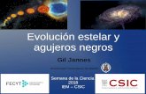 Evolución estelar y agujeros negros - CSICEvolución estelar y agujeros negros Gil Jannes Universidad Complutense de Madrid Semana de la Ciencia 2018 IEM – CSIC Contenido El nacimiento